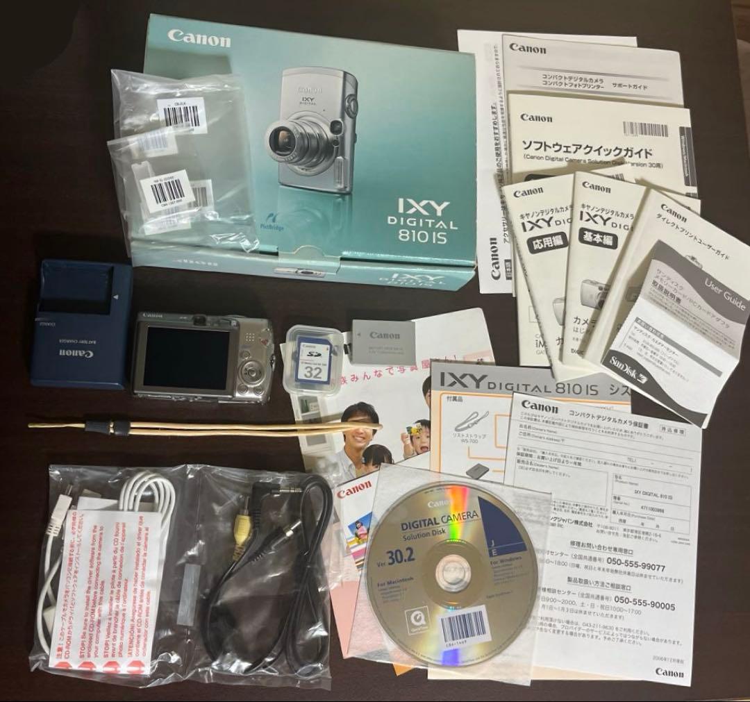 Canon IXY DIGITAL 810 IS デジカメ　付属品あり　箱あり Canon IXY DIGITAL 810 IS 本体 付属品 元箱付 カメラ ⑥Canon IXY