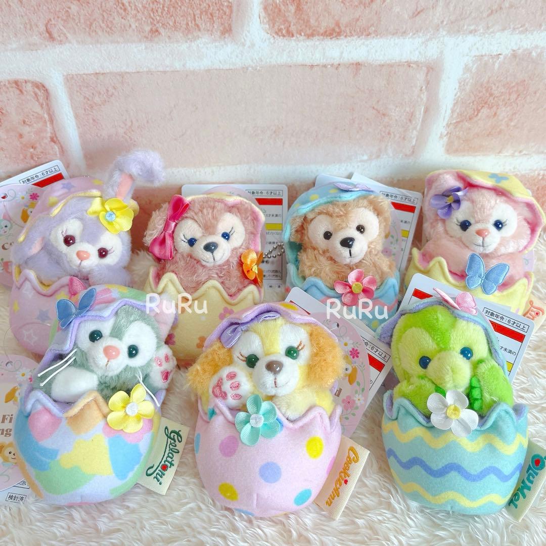 ディズニー カムファインドスプリング ぬいぐるみチャーム 7点セット