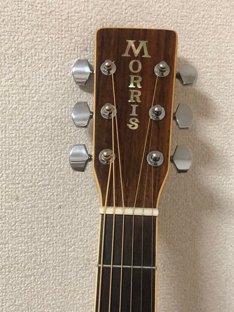 縦ロゴ Morris MD-510 サンバースト ケース付 アコギ モーリス