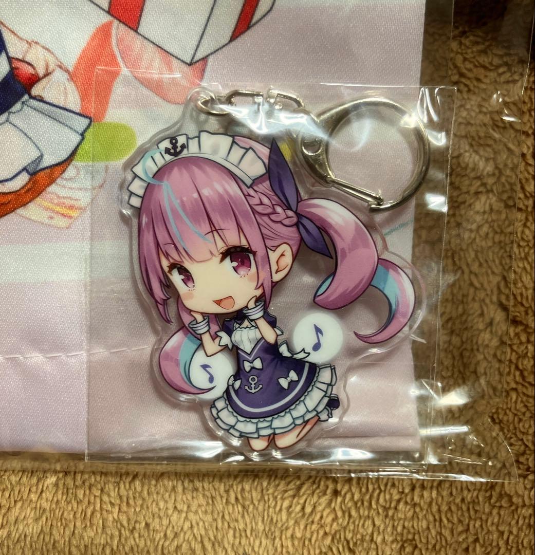 湊あくあ 10万人記念 直筆サイン入りポストカード タペストリー