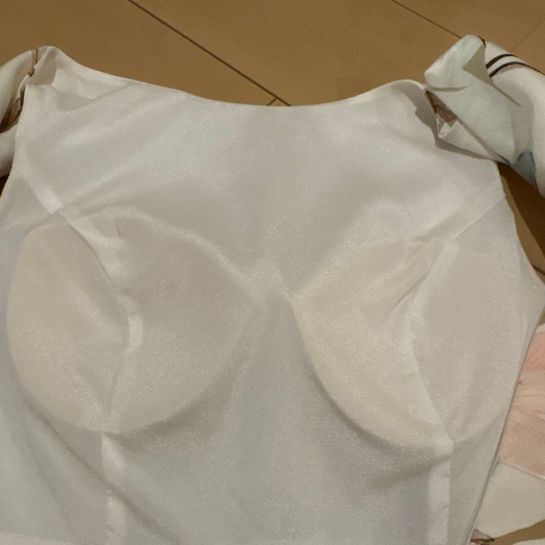 エルケイ ERUKEI花柄ノースリーブひざ丈ワンピース