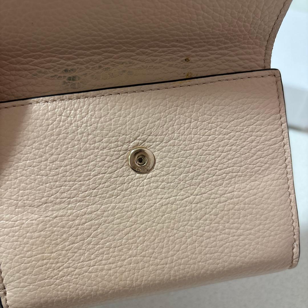 Chloé 三つ折り財布 ピンクベージュ