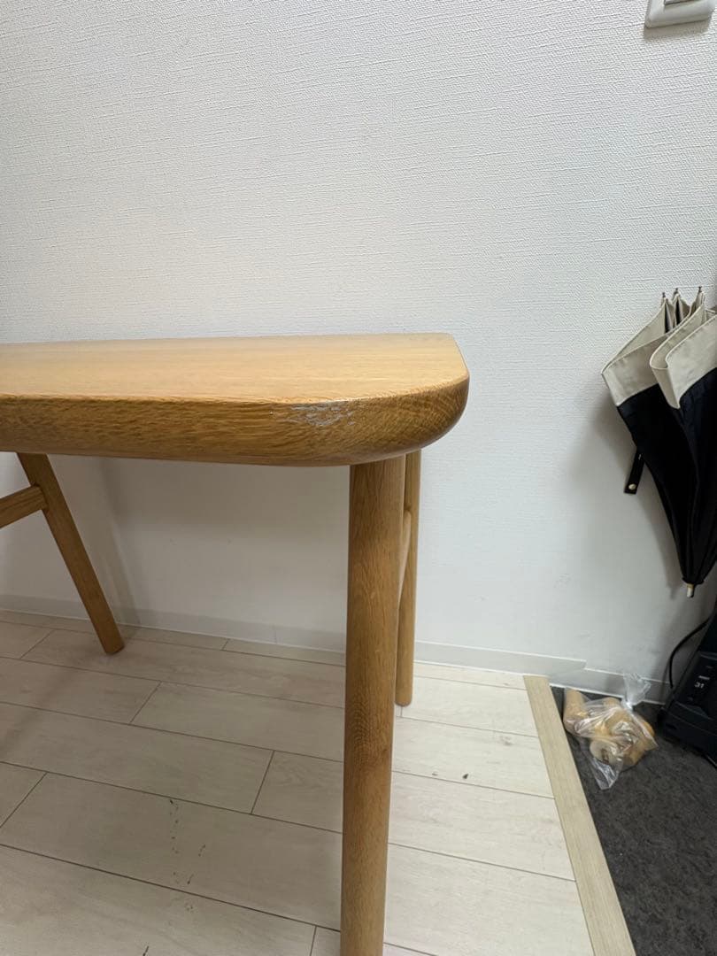 美品】ACTUS リピアオーク材デスク 学習机 テーブル 木製家具 RIPIA