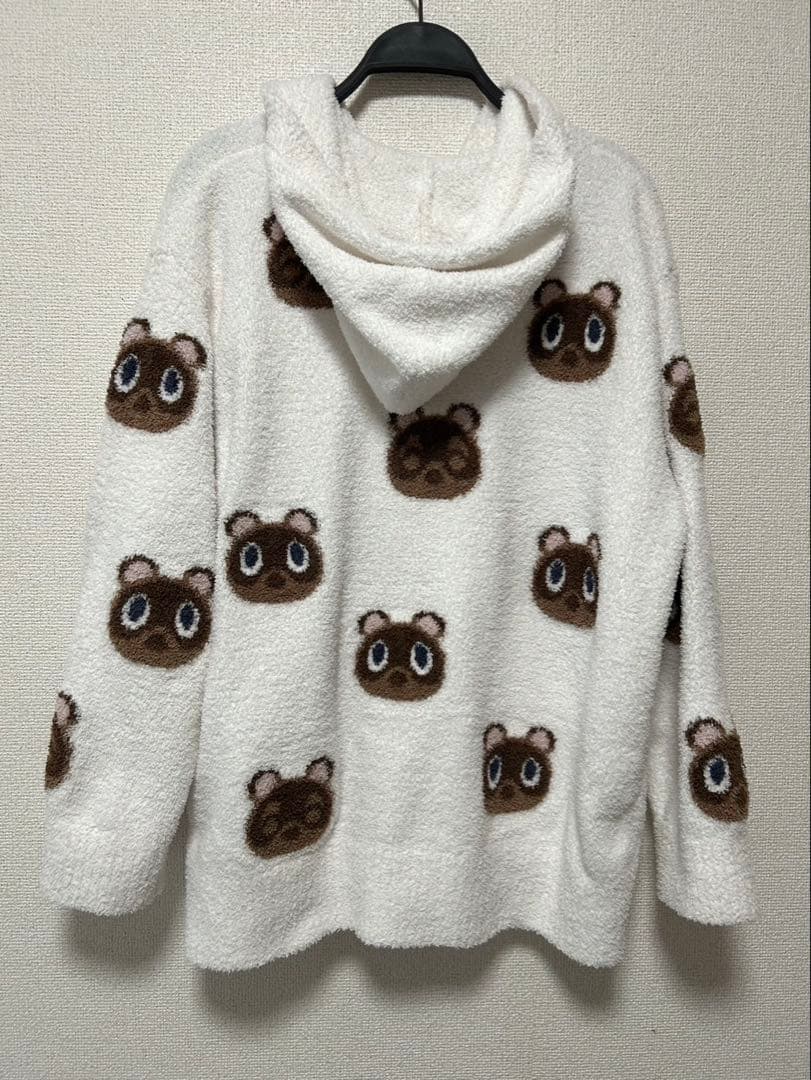 ジェラートピケ　どうぶつの森 つぶまめジャガードパーカー&ショートパンツSET