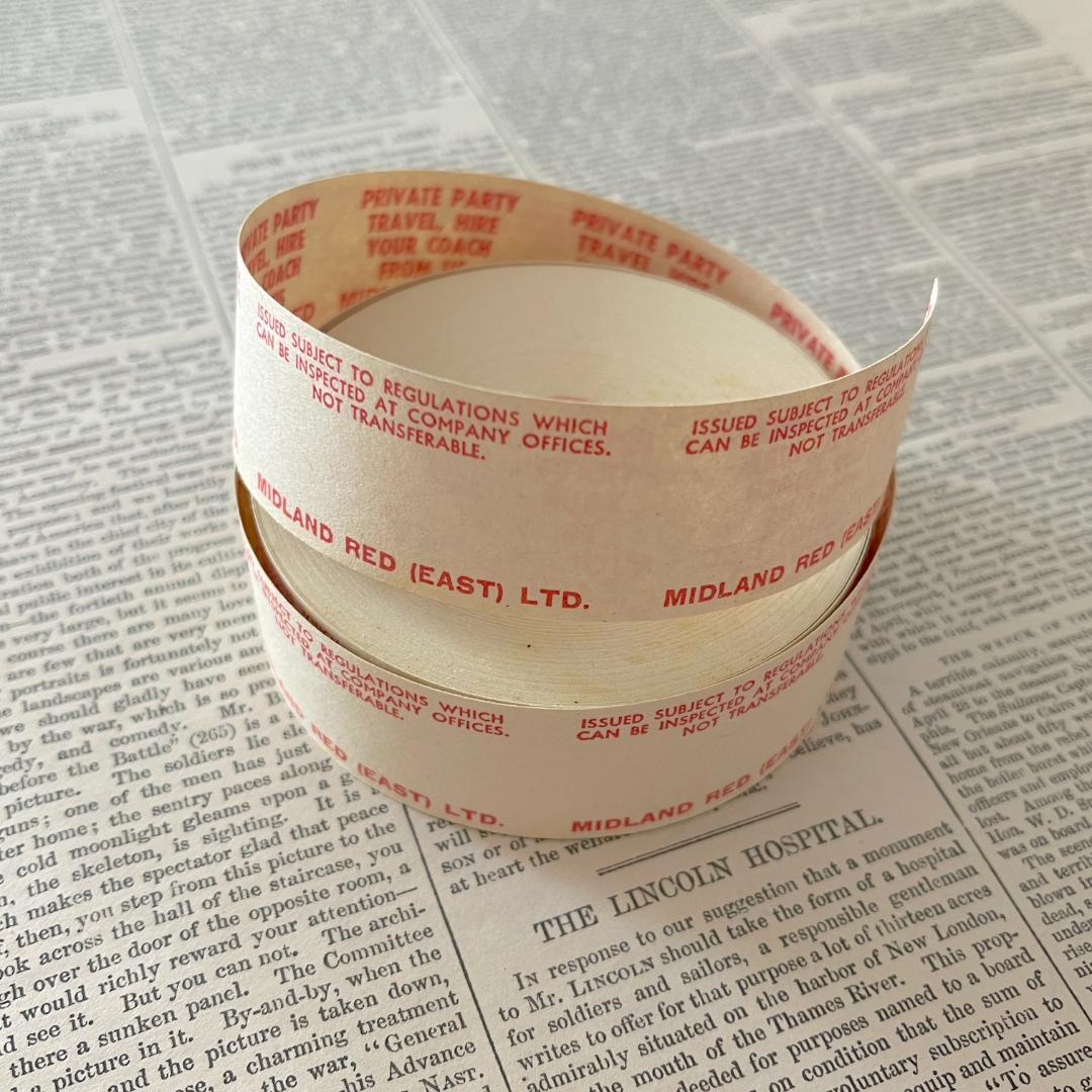 ヴィンテージ ロールチケット① セットライト イギリス 紙もの 海外