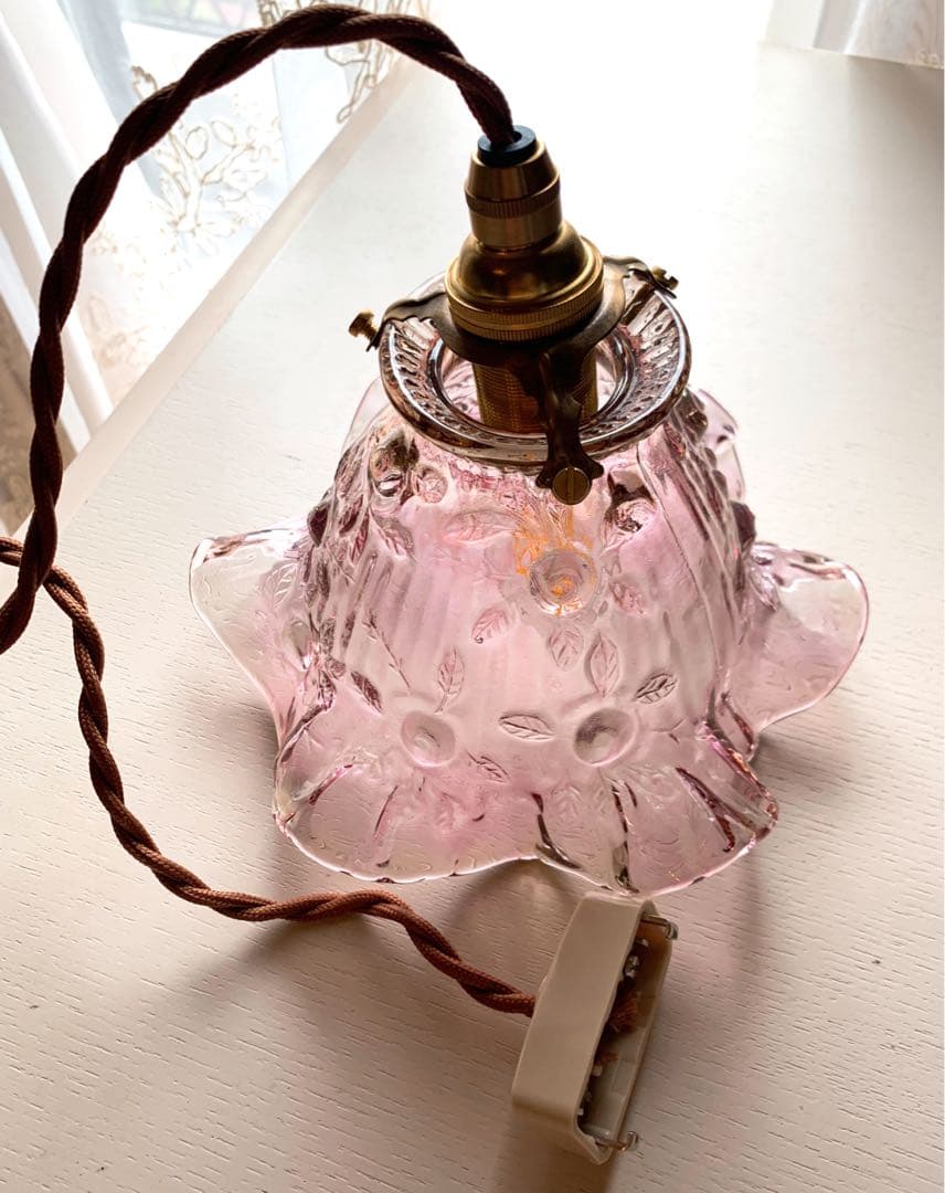 ヴィンテージ ランプシェード ミルクガラス 電傘 電笠 電笠 レトロ