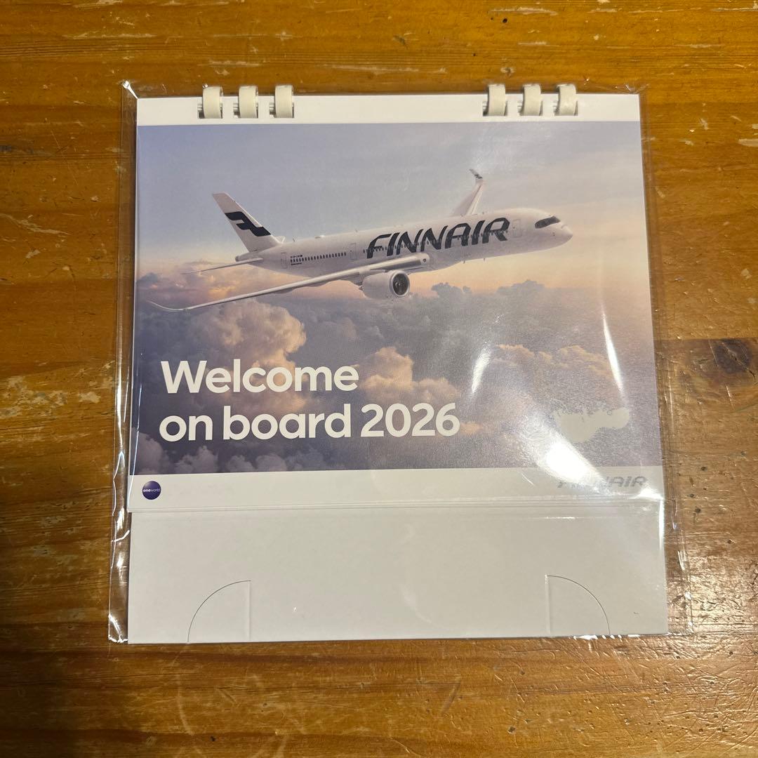 最安値＆新品未開封】フィンエアー Finnair 2026年 卓上カレンダー