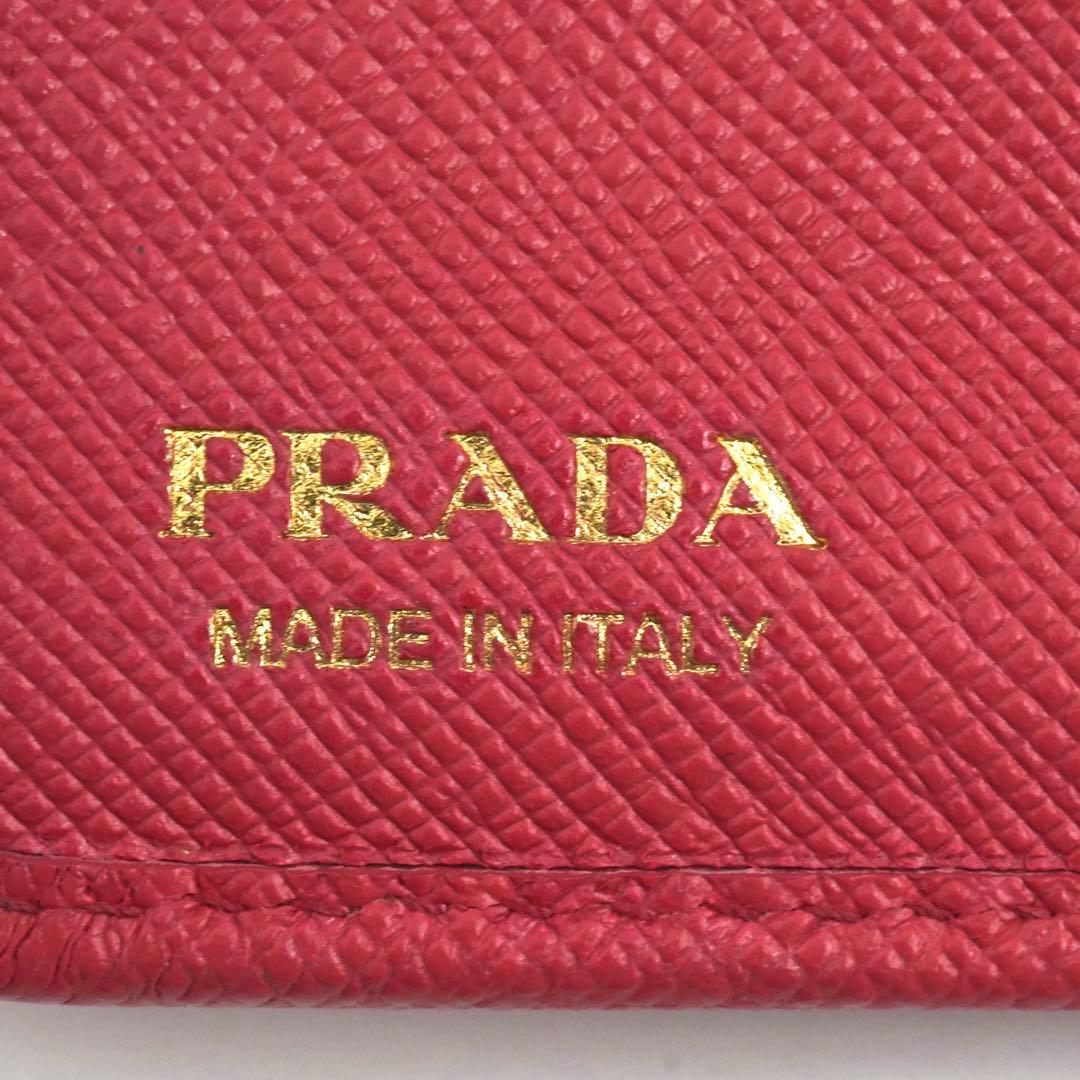 ✨未使用展示品・箱付き✨ PRADA ミニ財布 サフィアーノ L字 二つ折り