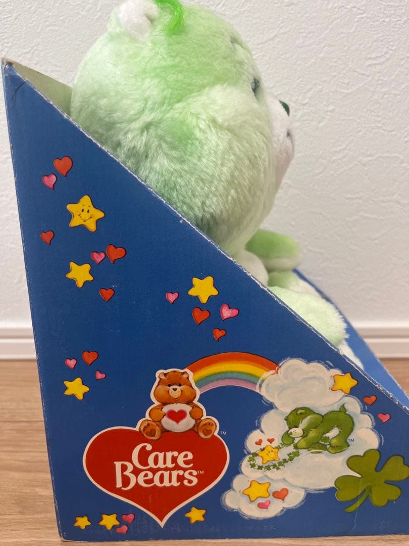 ケアベアグッドラックベア　ケナー社ビンテージぬいぐるみ