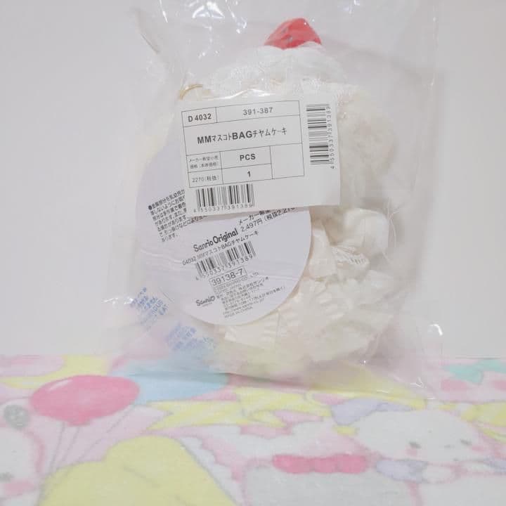 サンリオ　マイメロディ　ショートケーキ　マスコット