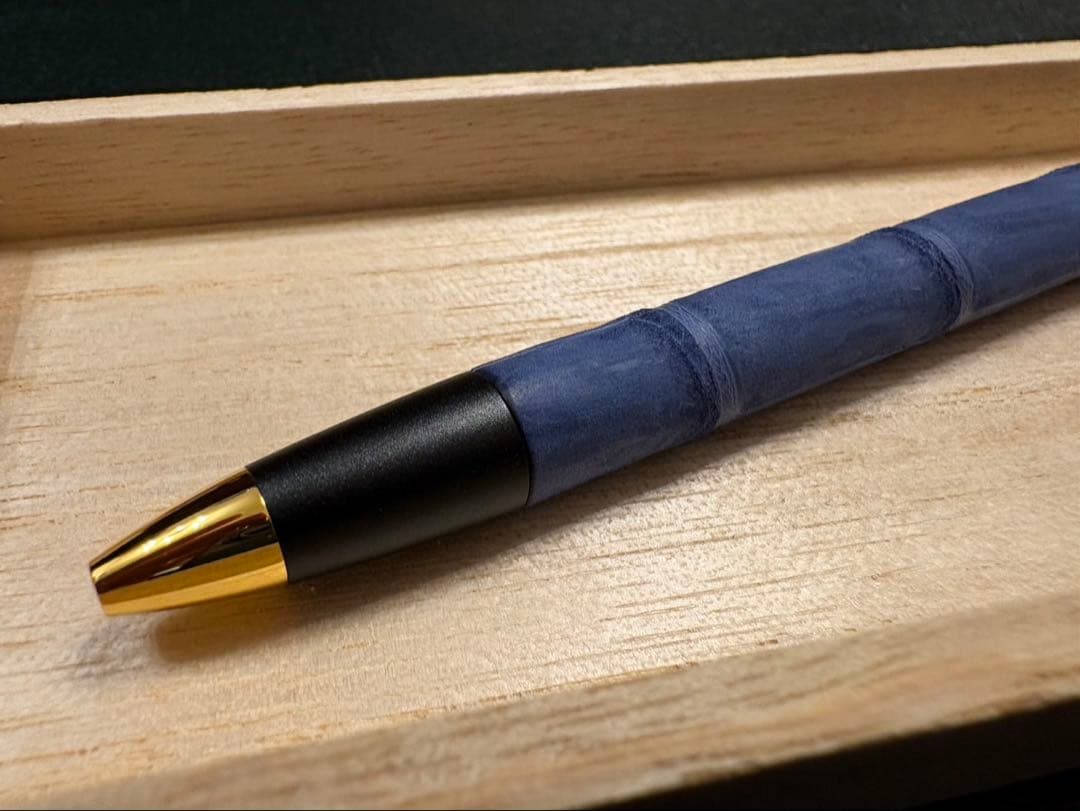 Schicksal シックザール クロコダイル ヌバックブルー シャーペン