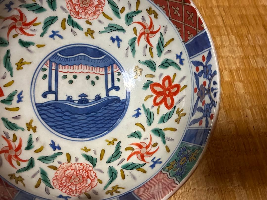 古伊万里 金彩 色絵 【太明萬暦年製】深鉢 盛鉢 丸鉢 中国 時代物