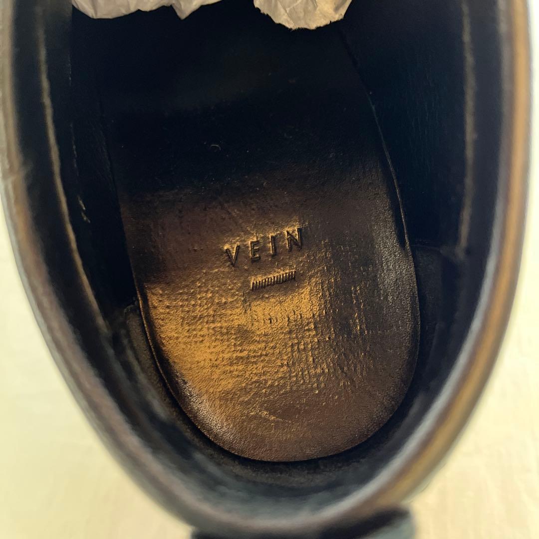 VEIN カウレザー チロリアン シューズ ブーツ 黒42