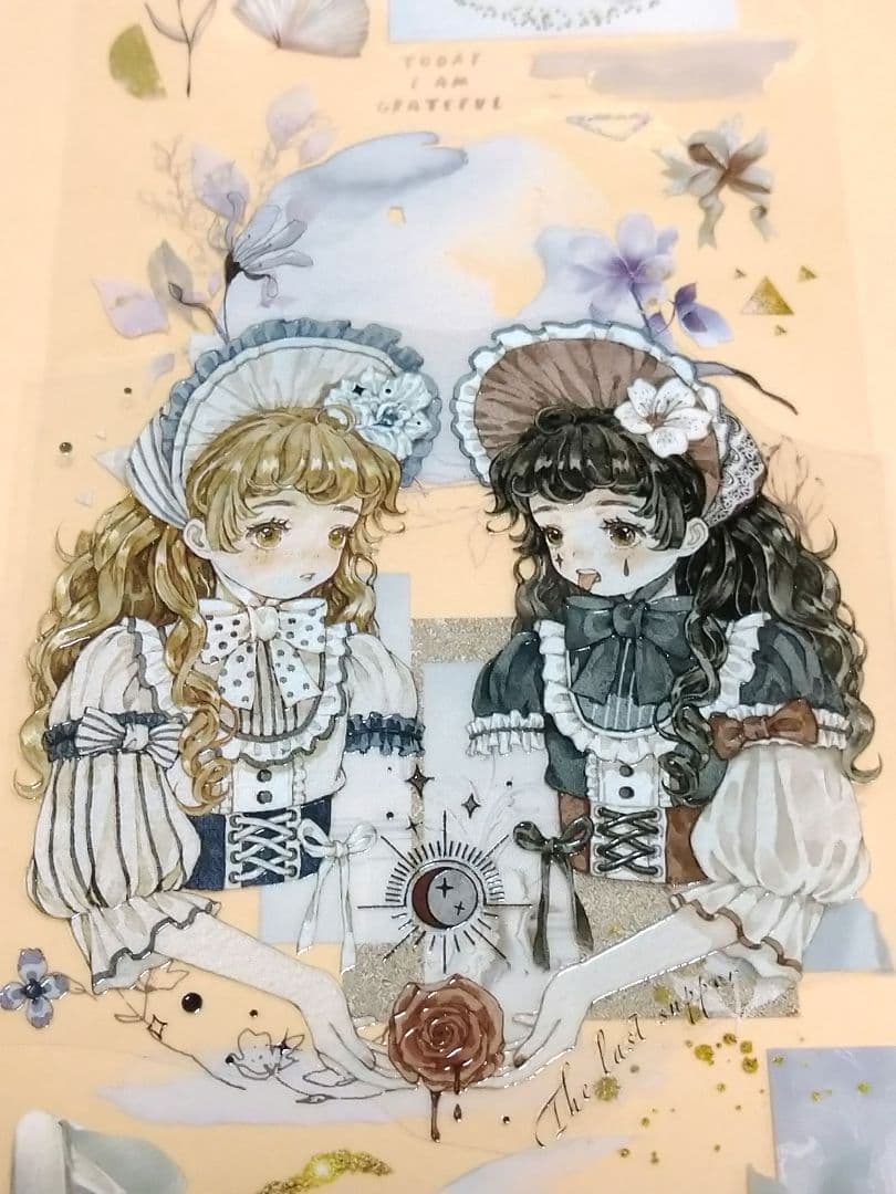 S25＃第二梦(PET)木栖与苔切り売り海外装飾マステ