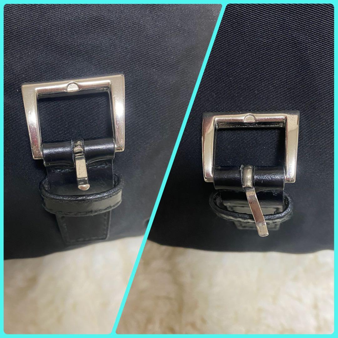 PRADA プラダ メッセンジャーバッグ ショルダーバッグ 三角ロゴ 黒