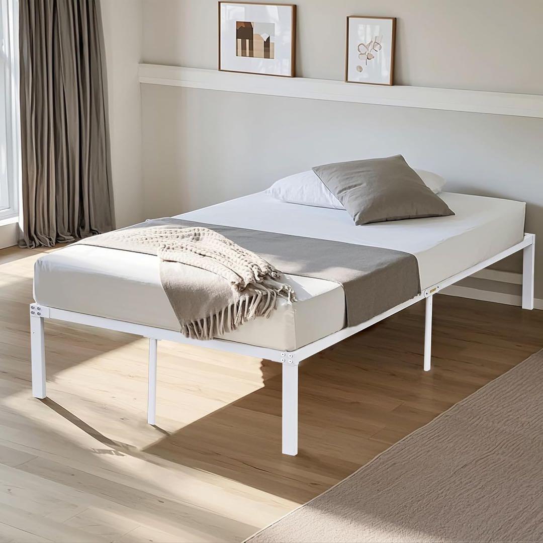 ベッドフレーム セミダブル ベッド下収納 スチール 組み立て簡単 工具付き