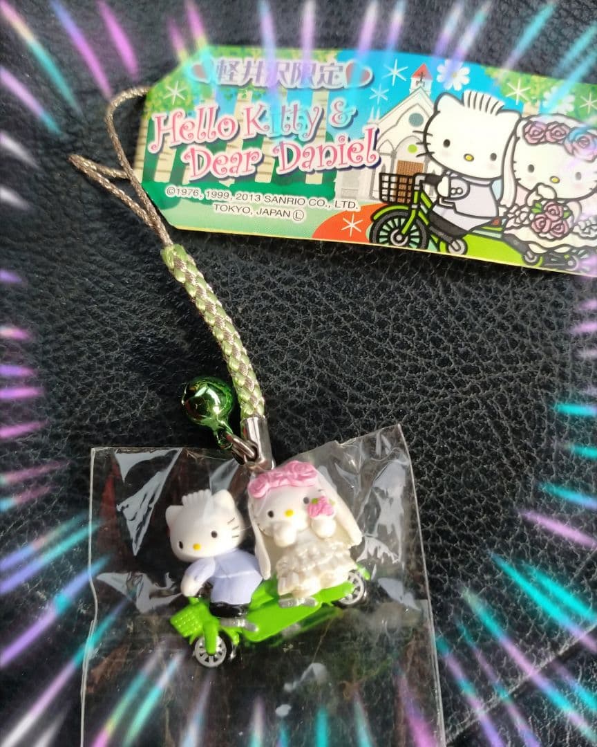 【未使用】ご当地キティ & ダニエル 軽井沢限定ウエディング 根付キティ 激レア