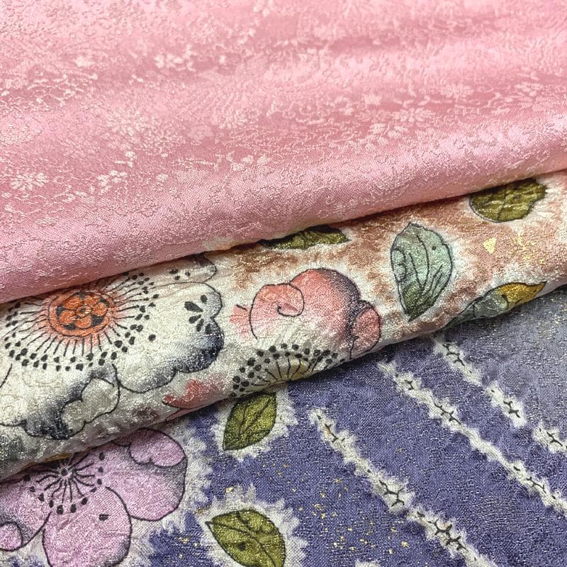 410z23〇ラメ振袖 桐屋 翠山工房 徳永憲峯 地紋 辻が花絞り染