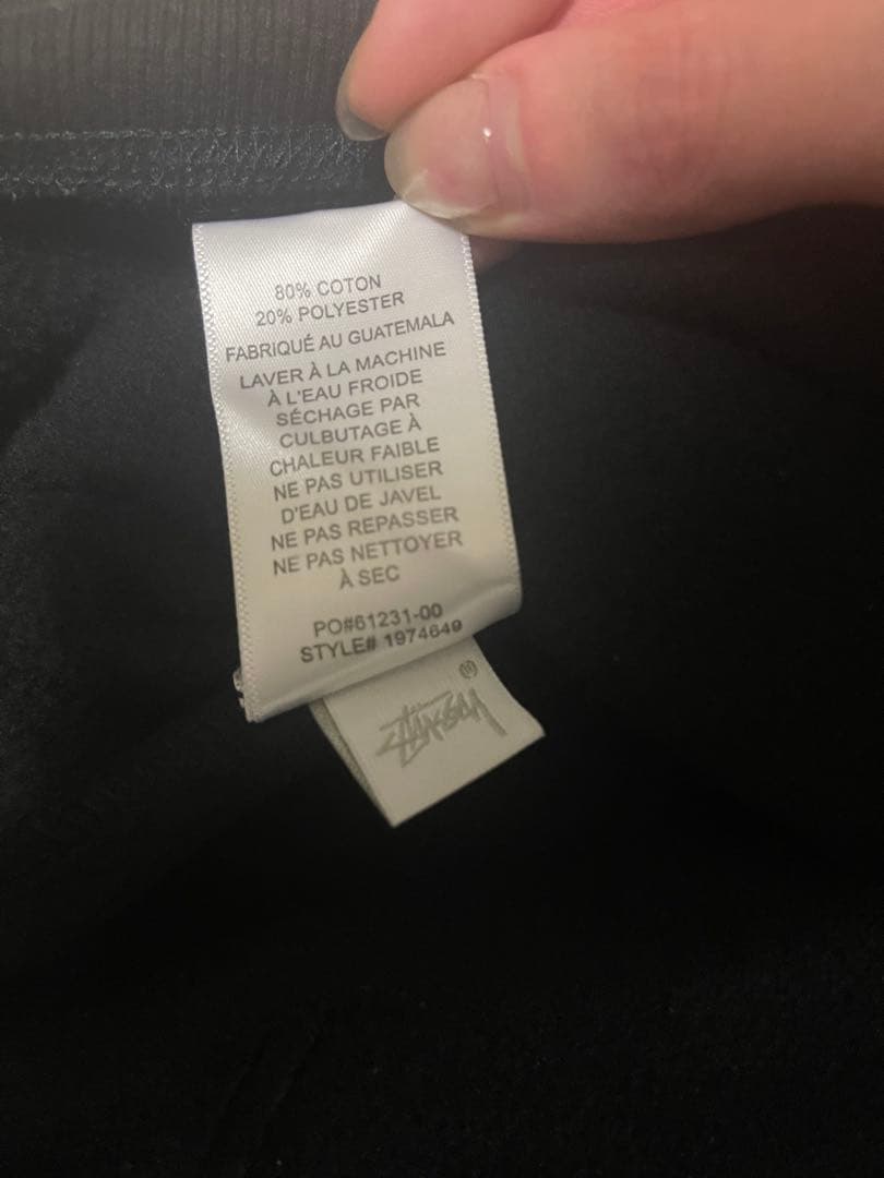 Stussy ブラック 8ボールパーカー フーディー