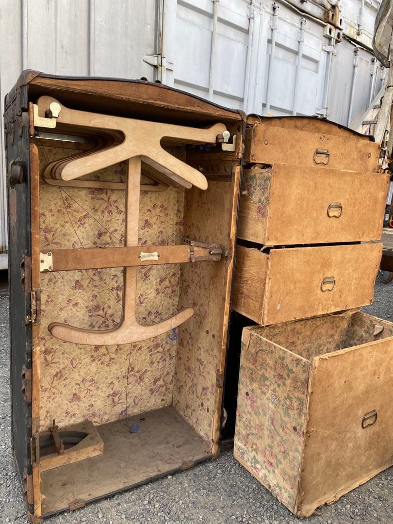超美品】 USアンティーク渡航トランク 【2716865995】