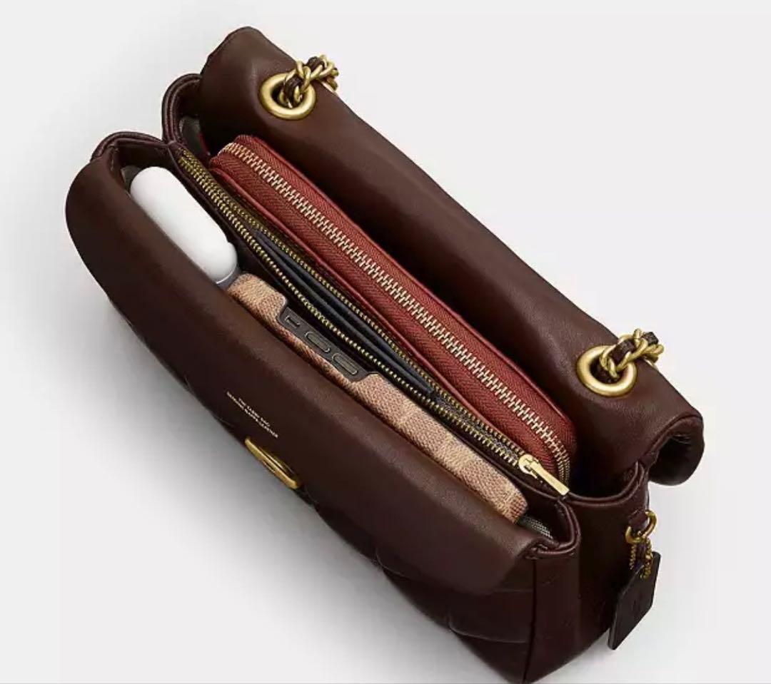 coach コーチタビーショルダー バッグ26 ブラウン CP150