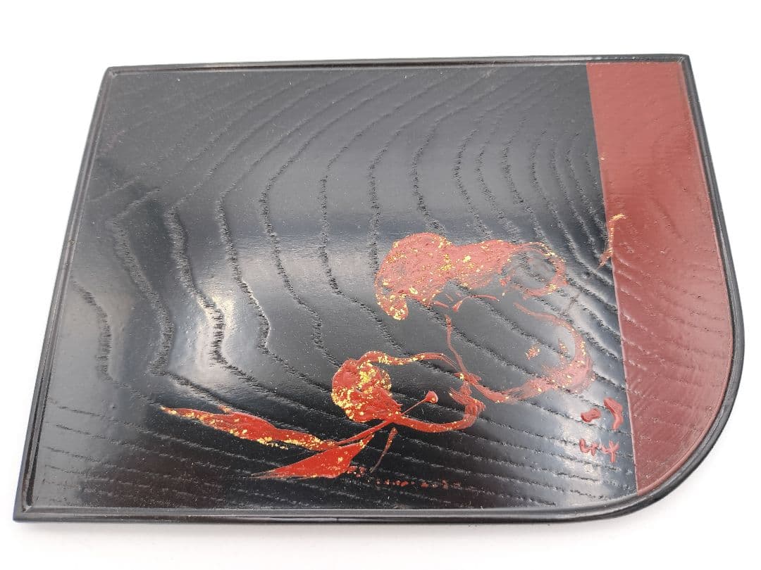 a997 銘々盆 合作 誰か袖 十作 木箱 茶道具 古物 懐石 菓子器　銘々皿