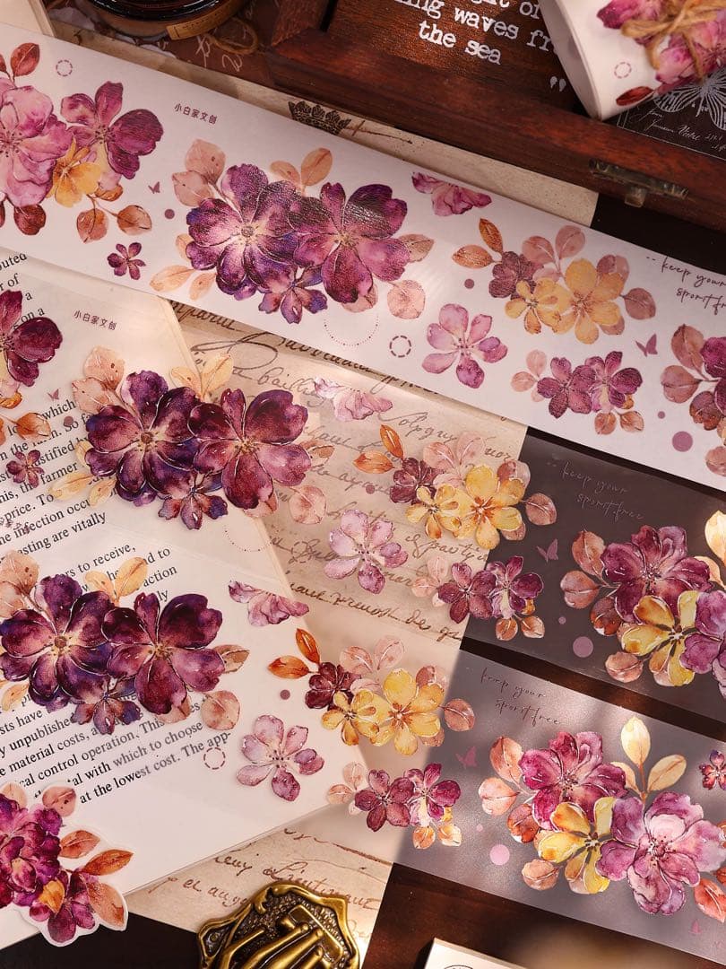 小白家文創《似錦》海外マスキングテープ　マステ 【2520】