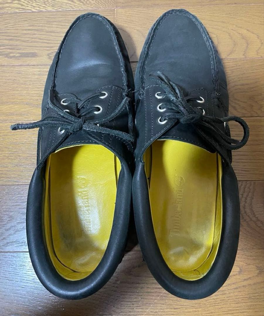 Timberland ティンバーランド 3eye モカシン 黒　27センチ
