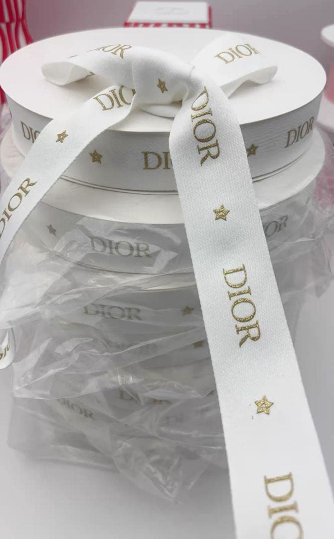 ディオール 2025ホリデー限定 リボン 1ロール 50メートル
