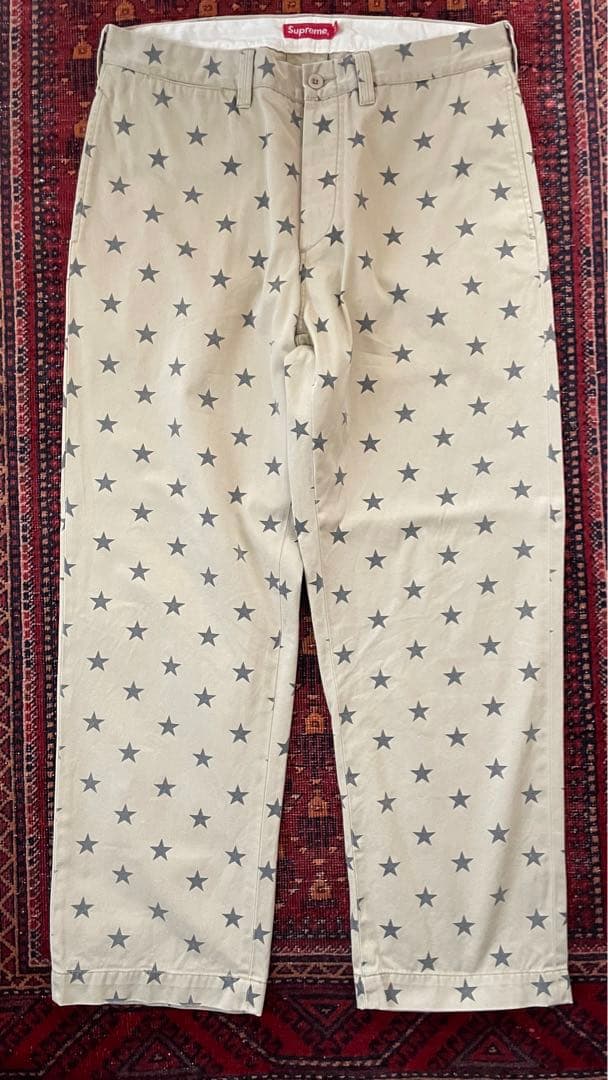 22ss supreme pin up chino stars W34
