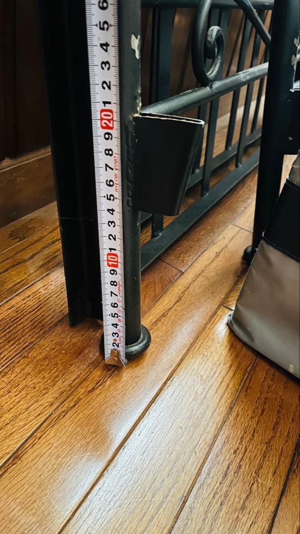 シングル アイアンフレームベッド ブラック