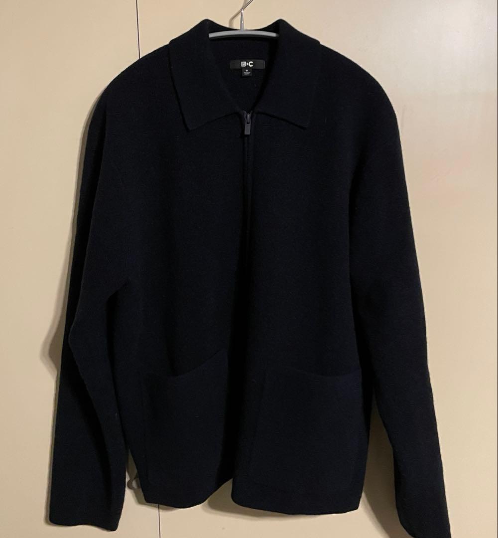 UNIQLOC ユニクロC ユニクロシー ニットフルジップジャケット ネイビー