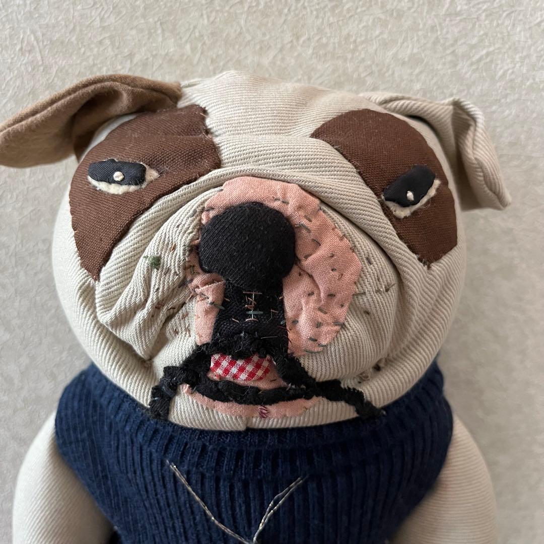 domuca design 江川文子　ブルドッグぬいぐるみ