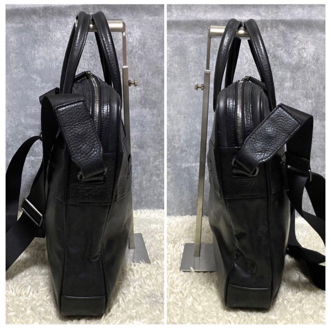 【極美品】dunhill ダンヒル ビジネスバッグ ウィンザー レザー ブラック