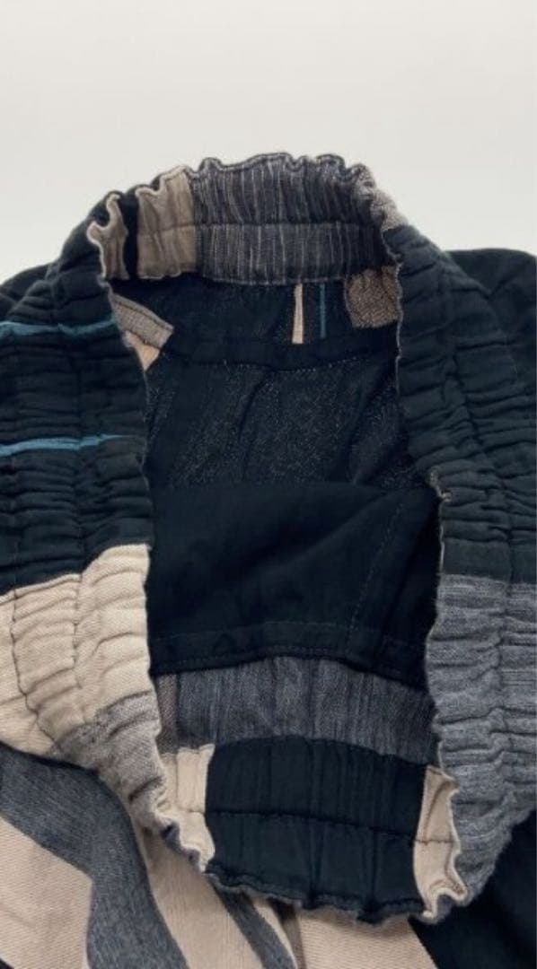 タマキニイメtamakiniimeストライプ サルエルパンツ ポケット付き