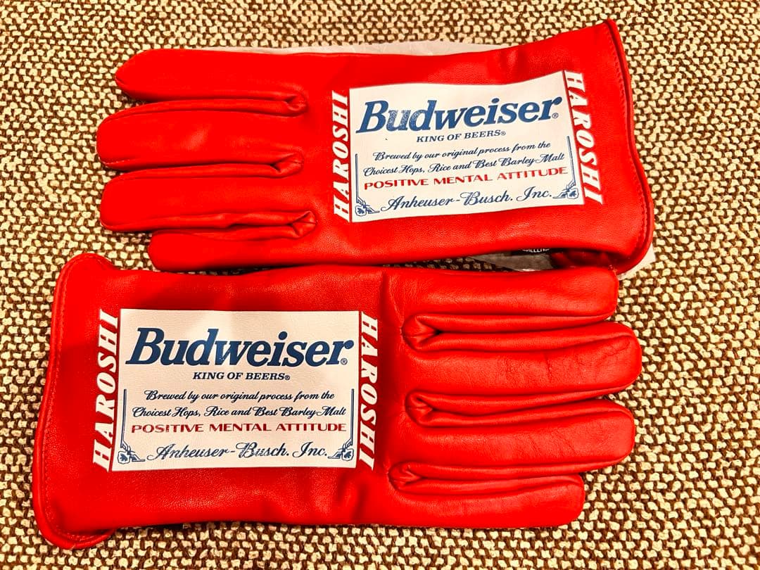 Challenger Haroshi Budweiser レザーグローブ Ｌ Challenger Haroshi Budweiser レザーグローブ L Challenger Haroshi