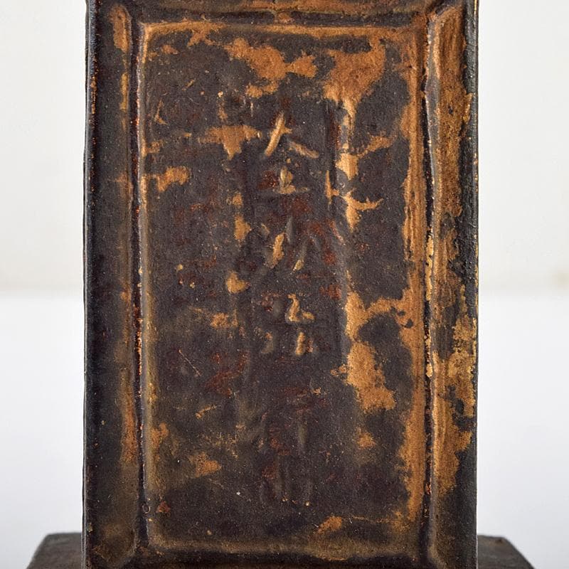 仏教美術 古銅鍍金 日光山 中善寺 御賓塔 仏塔 時代箱付 D R9487