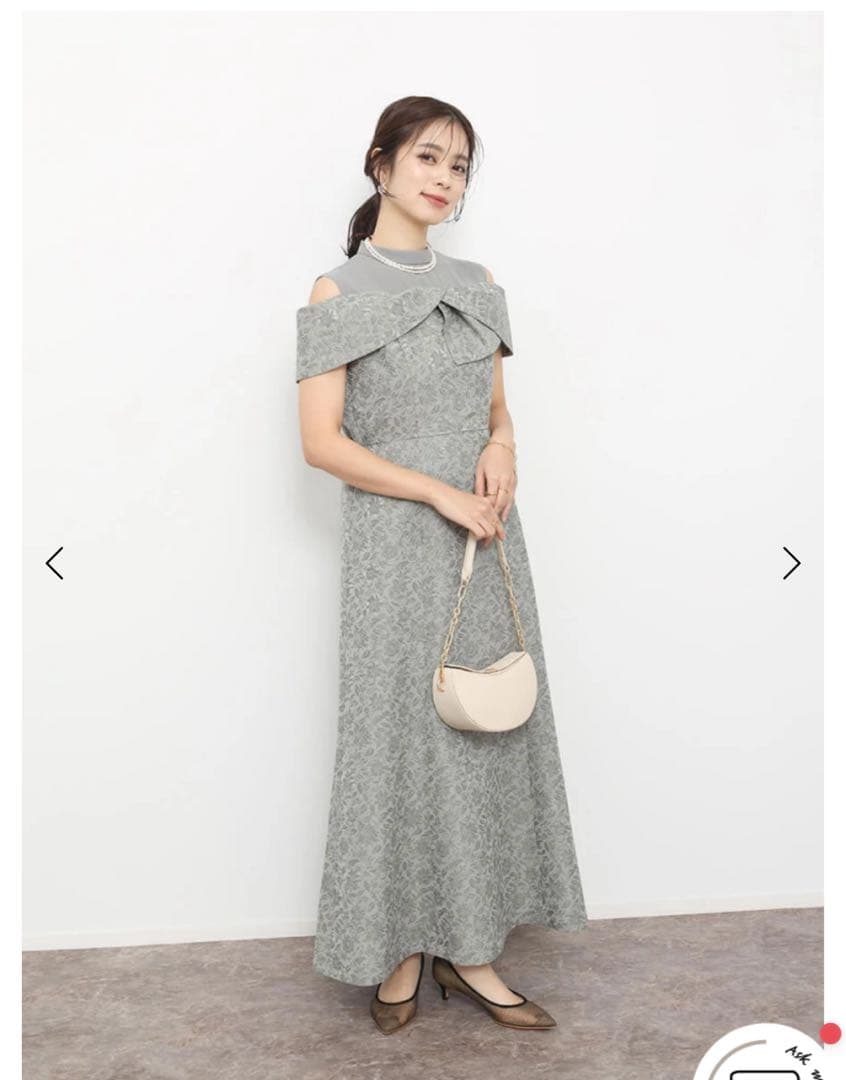 今期新品　Rire Fete フリルショルダーカットオールインワン　ワンピース フリルショルダーカットオールインワン | リルフェテ(Rire fete