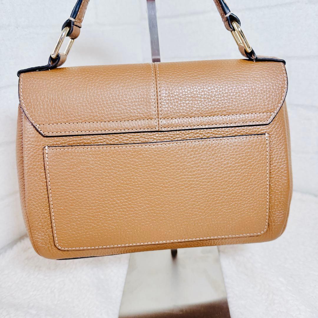 FURLA ダフネ トップハンドル ショルダー アーチロゴ 2way キャメル