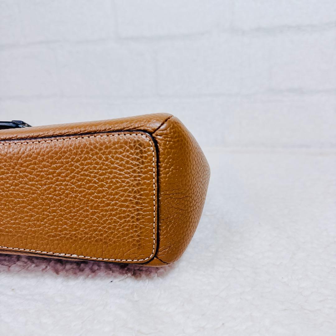 FURLA ダフネ トップハンドル ショルダー アーチロゴ 2way キャメル