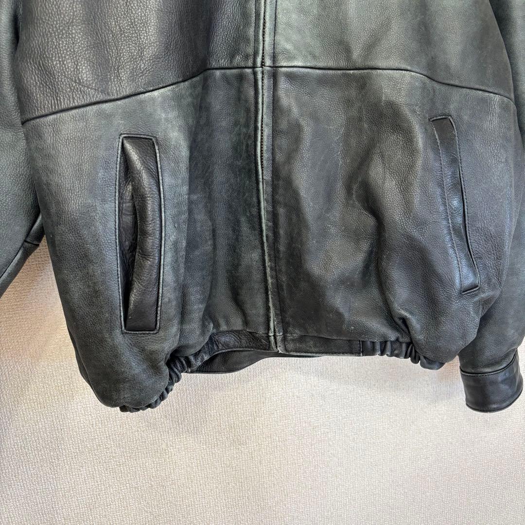 ウィルソンズ レザージャケット 本革 トラッカー アメリカ古着 L 2711