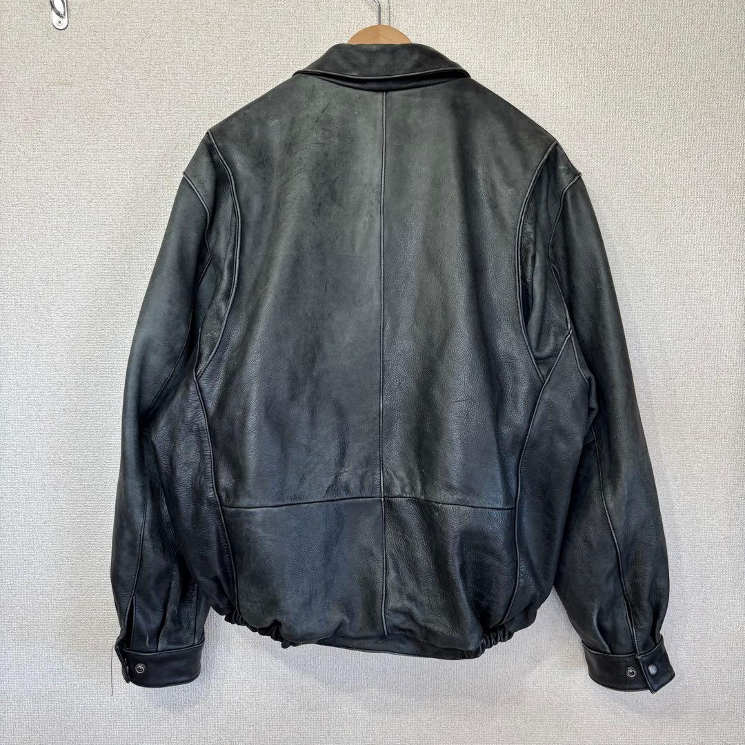 ウィルソンズ レザージャケット 本革 トラッカー アメリカ古着 L 2711
