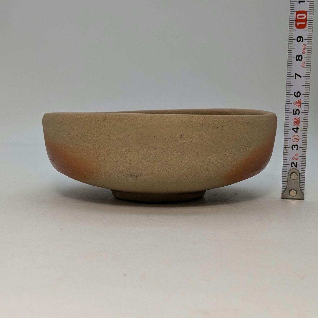 岡山県重要無形文化財 山本出 備前焼 緋襷馬盥茶盌 合箱 抹茶碗 抹茶茶碗 茶器