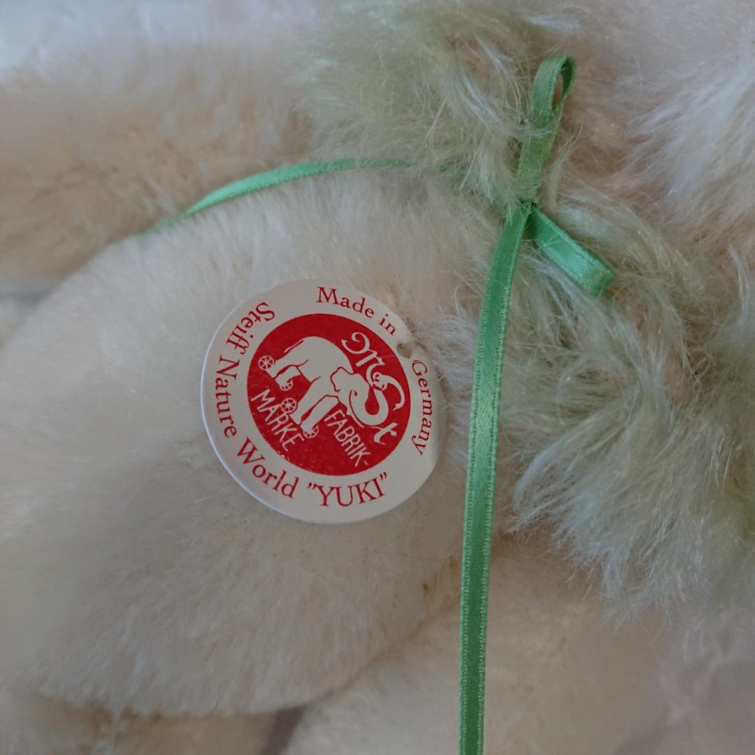 白タグ YUKI ゆき 26cm テディベア Steiff シュタイフ 証明書付