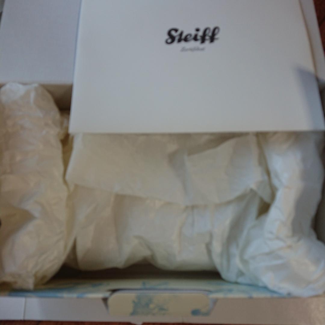 白タグ YUKI ゆき 26cm テディベア Steiff シュタイフ 証明書付