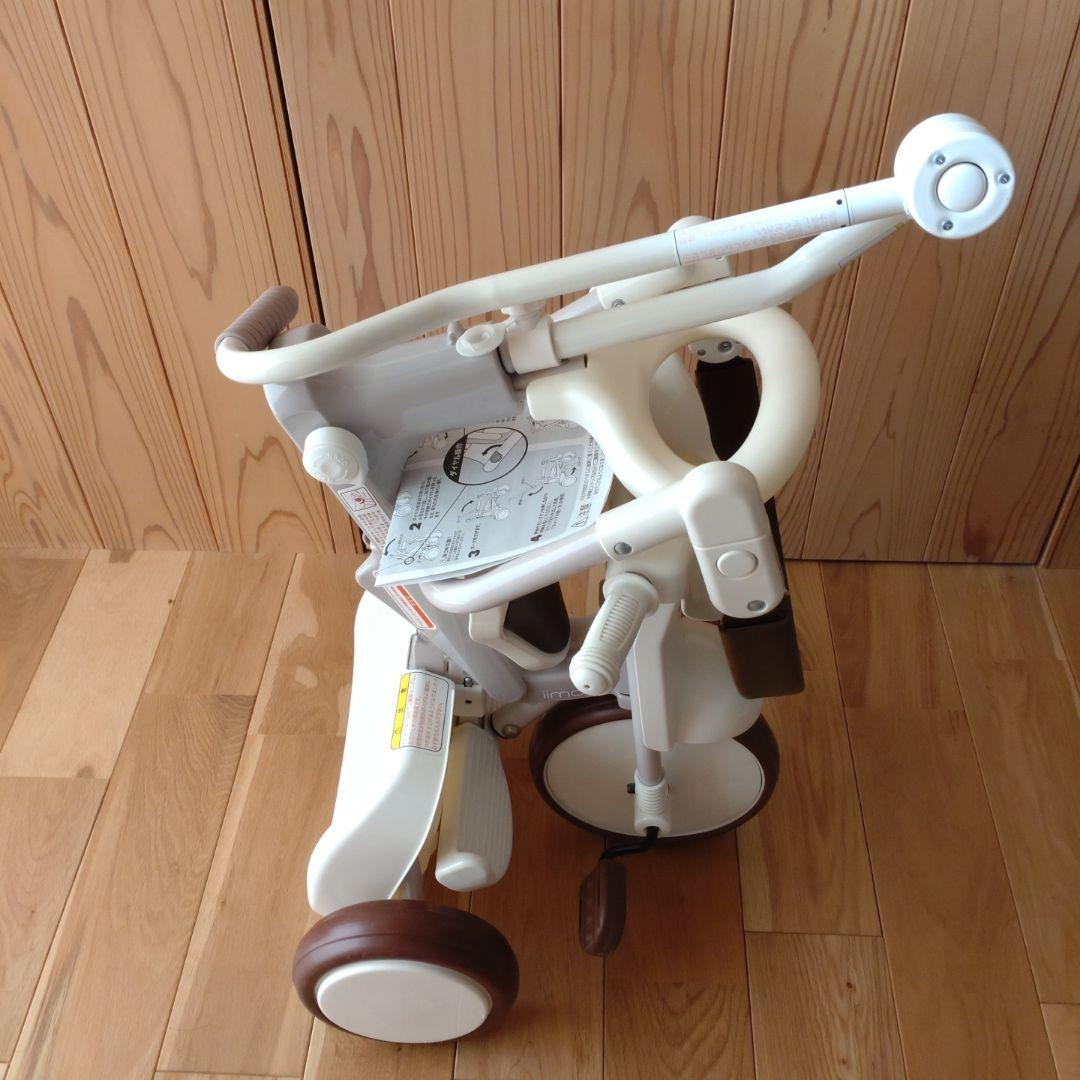 iimo 三輪車 ホワイト 木製 ドールバギー - メルカリ