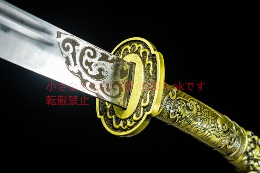 青面獣雁翎刀清刀   古兵器 武具　刀装具　日本刀　模造刀 居合刀