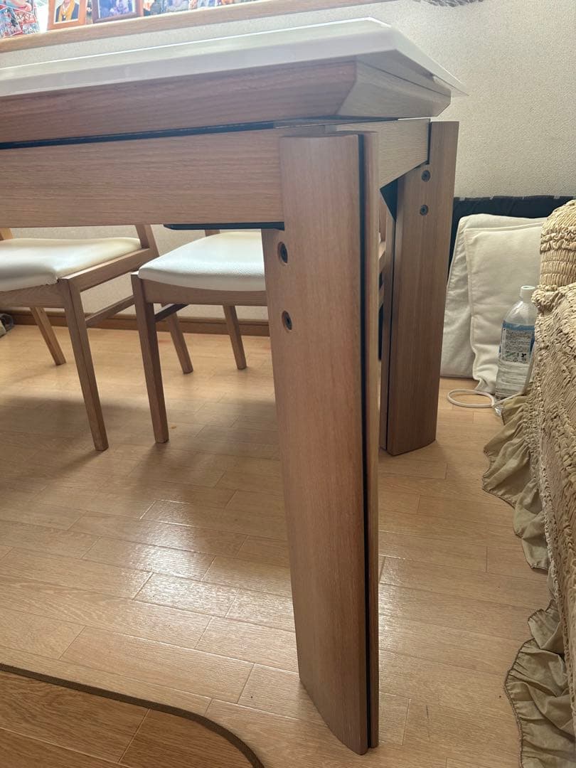 【なっち様⭐︎専用】シギヤマ家具⭐︎高級⭐︎伸長テーブル 白木目 北欧