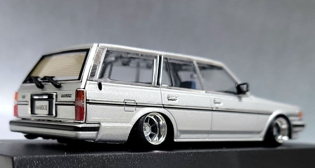 1/43　GX70　マークⅡワゴン改　ハヤシストリート　アルミ製深リム　DISM