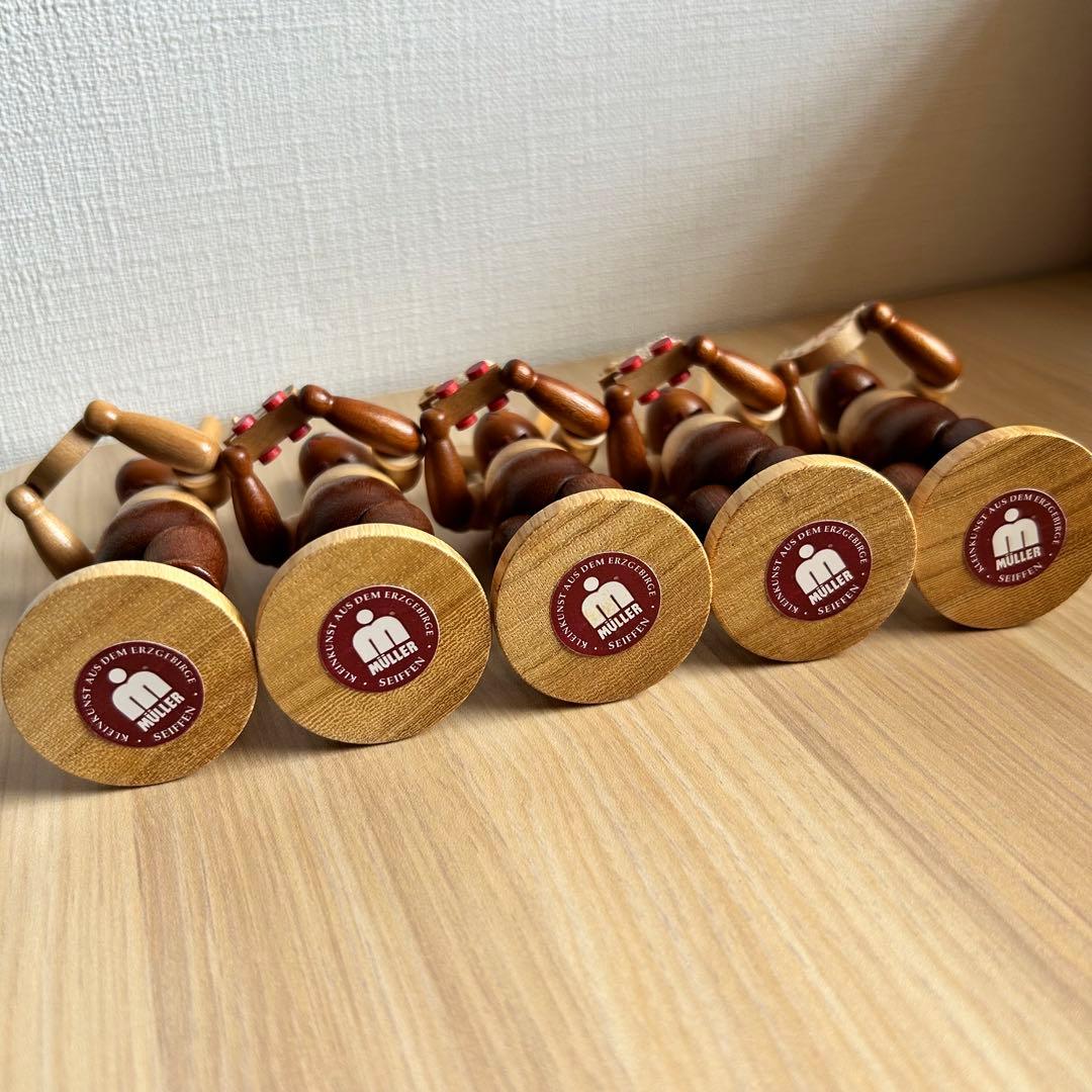 美品】MULLER ミュラー ドイツ ザイフェン イースターバニー 5体セット